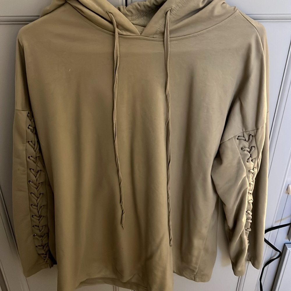 Green hoodie